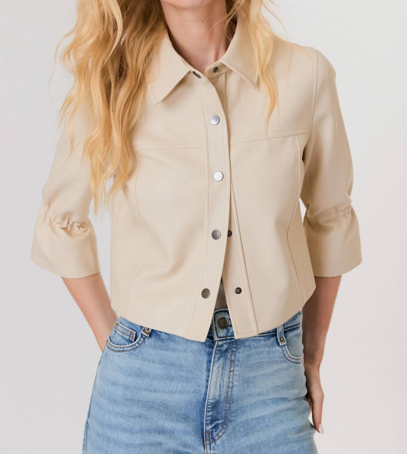 J. Society - Ruffle Sleeve Jacket