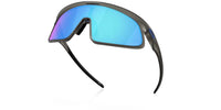 Oakley Men's Rslv Sunglasses in matte grey smoke prizm sapphire lens - men's accessory - detail view