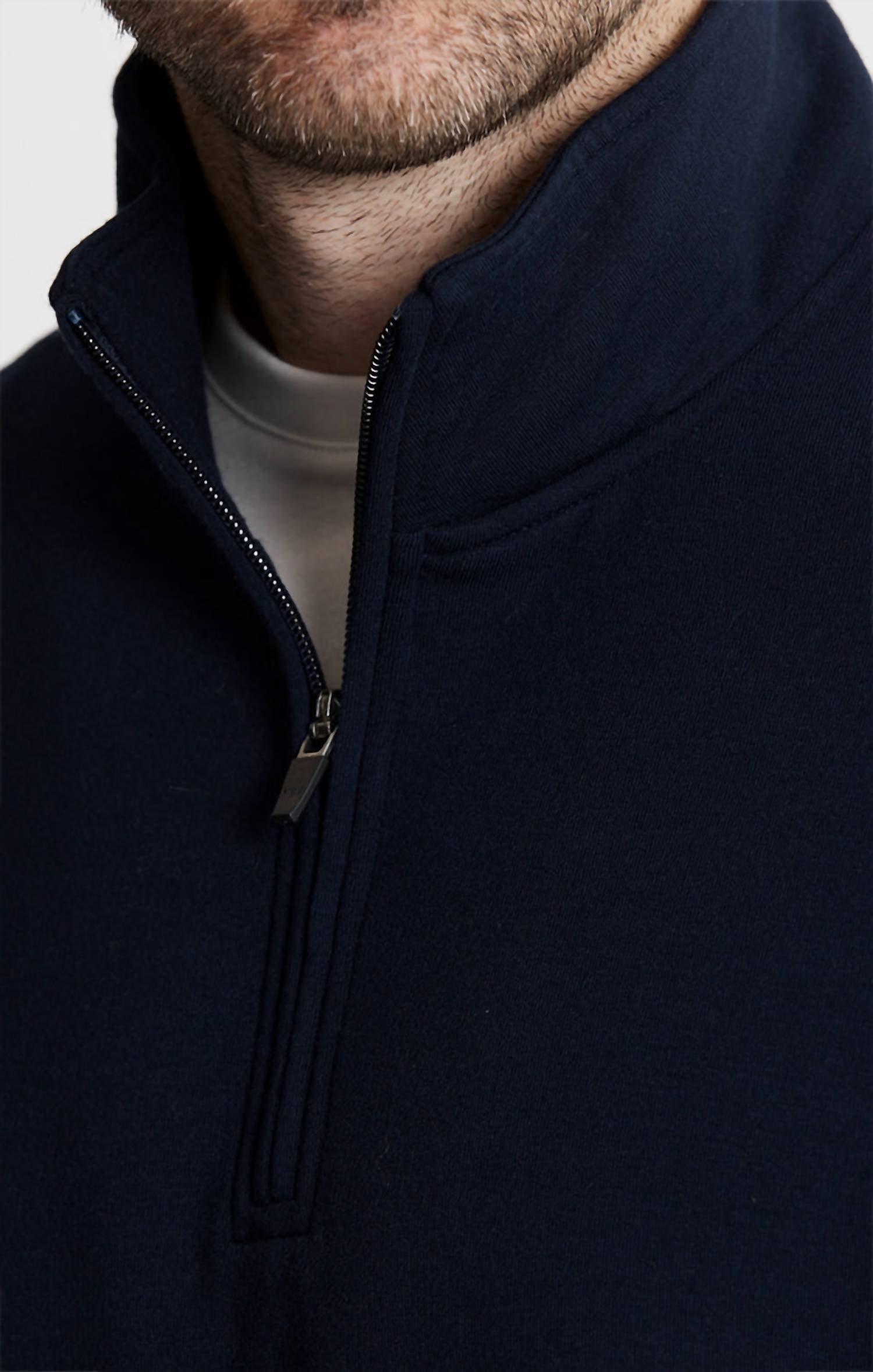 Jachs New York - Soft Touch Fleece Quarter Zip Pullover Sweater