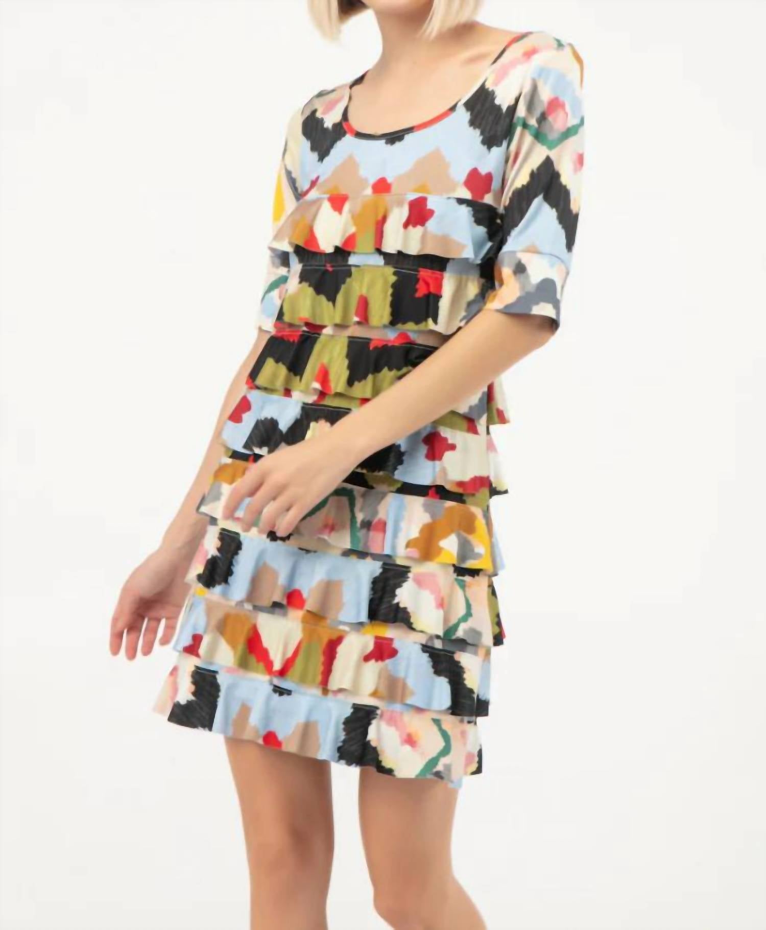 Isle By Melis Kozan - Elbow Sleeve Cha Cha Mini Dress