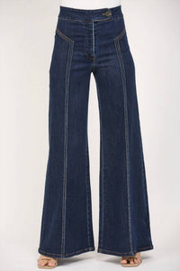 Fate By Lfd - High Waisted Wide Leg Denim Jeans
