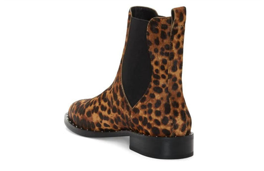 Rebecca Minkoff - Leopard Print Calf Hair Studded Ankle Boots