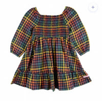 Rufflebutts - Long Sleeve Smocked Ruffle Hem Dress