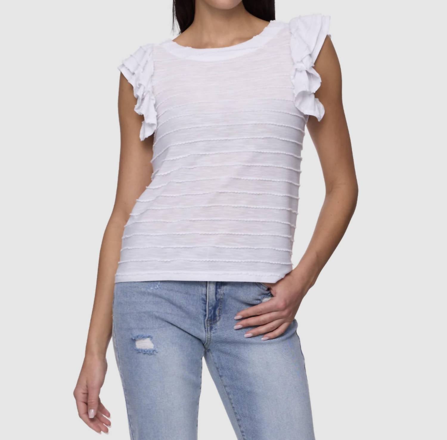 Flags & Anthem - Valerie Scalloped Knit Tank