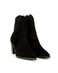 Jeffrey Campbell - Women's Jolena Suede Leather Western Ankle Bootie