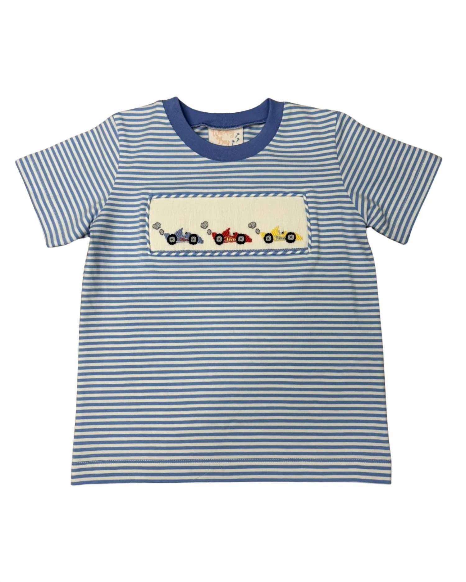 Whimsy Bay Kids - Kids' Off To The Races Smocked Shirt