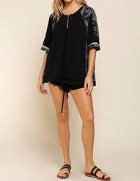 POL Not So Basic Knit Top in black - women's shirt - view 6