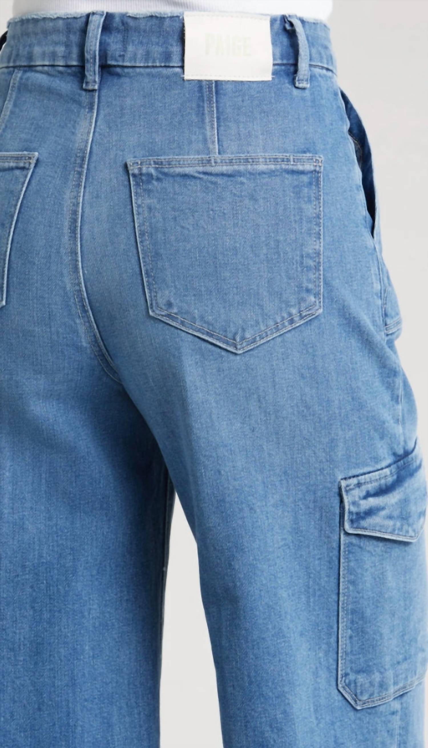 Paige - Harper 30" Utility Cargo Pocket Jeans
