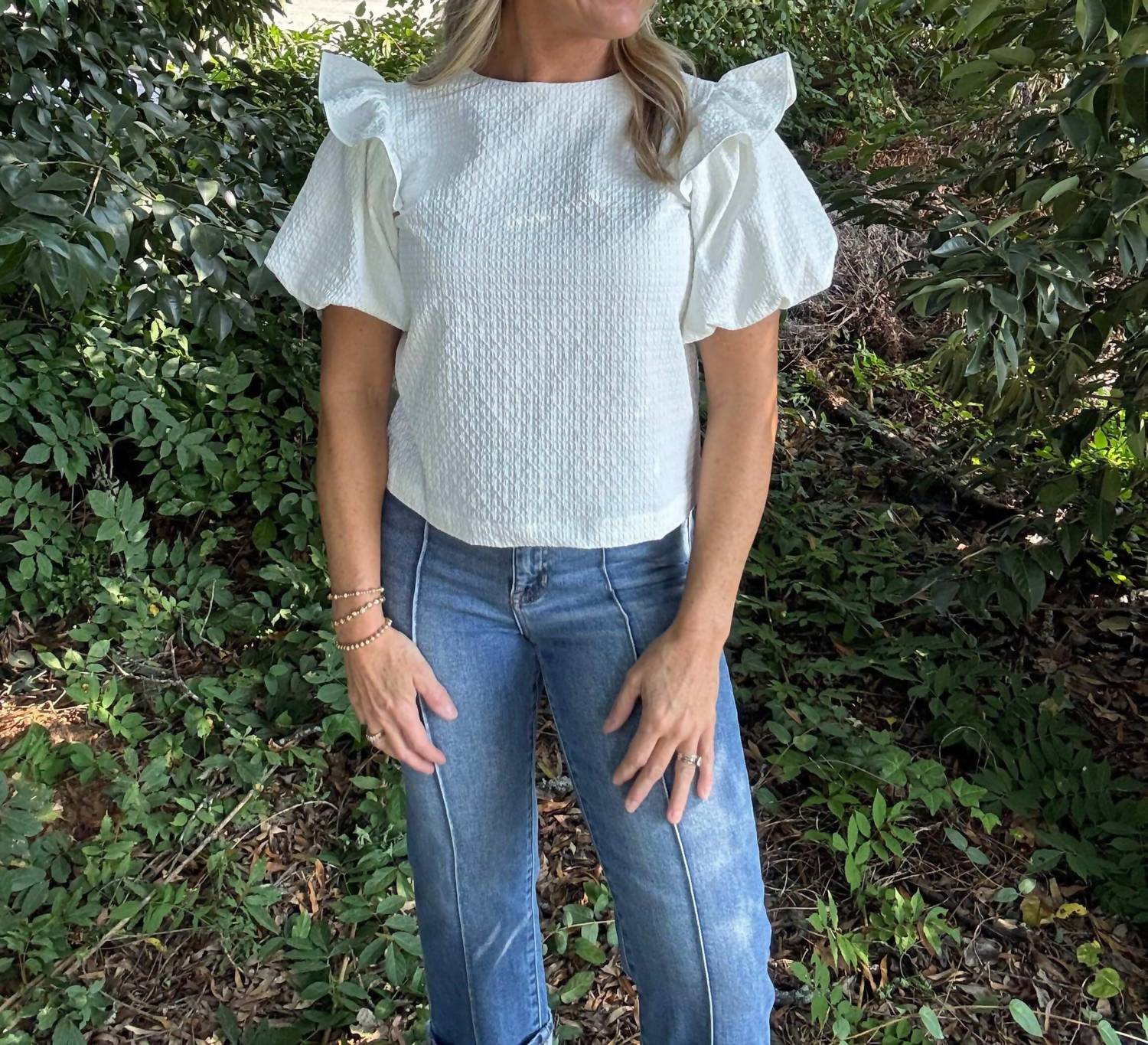 Glam - Holly Textured Top