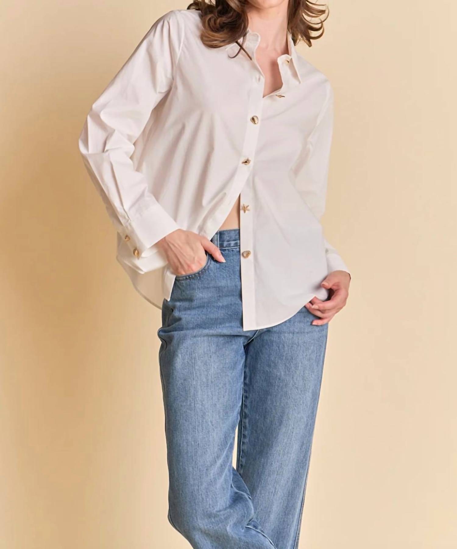 Endless Rose - Women's Shell Button Down Shirt