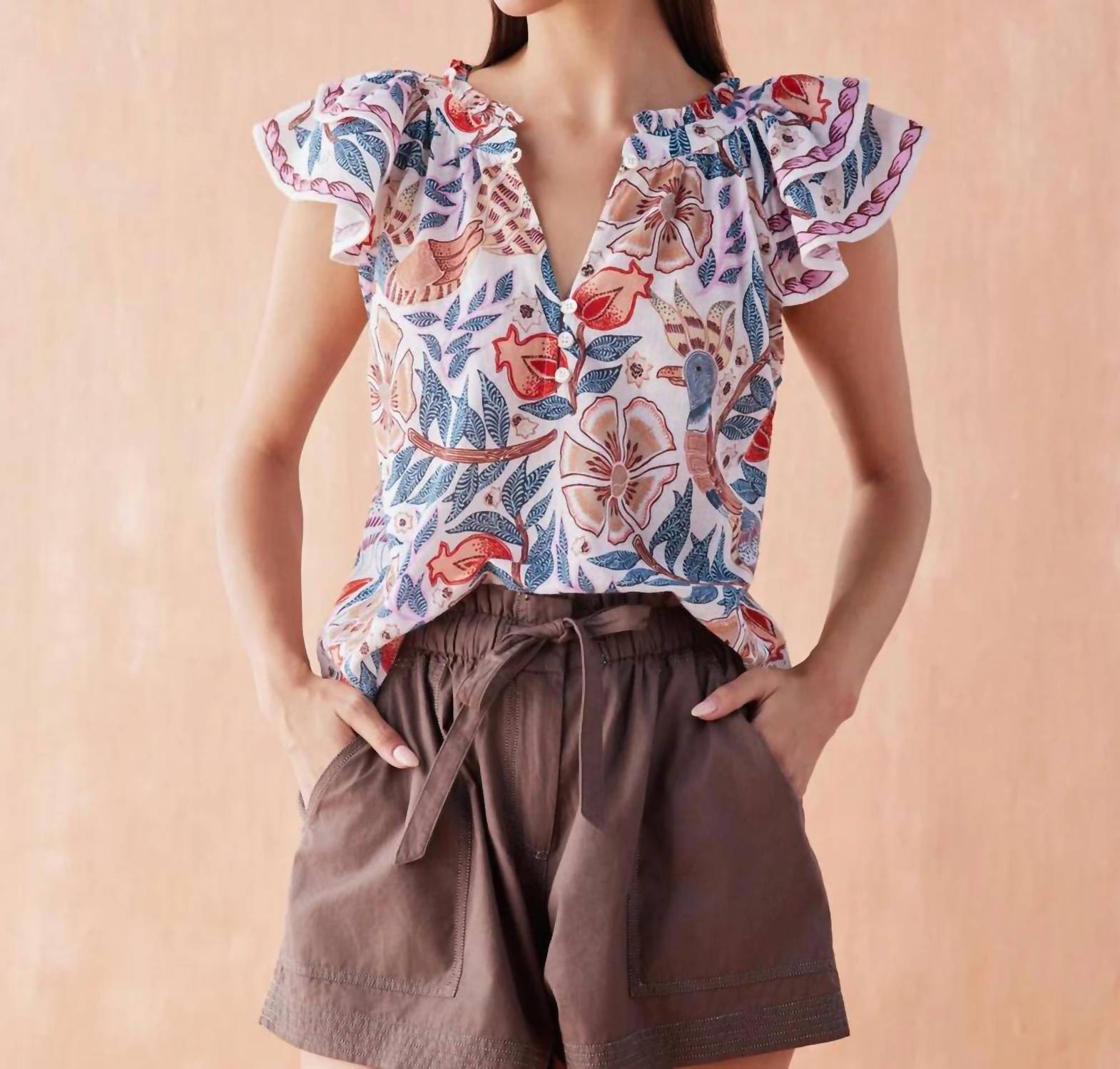 Omika - Wilora V Neck Blouse
