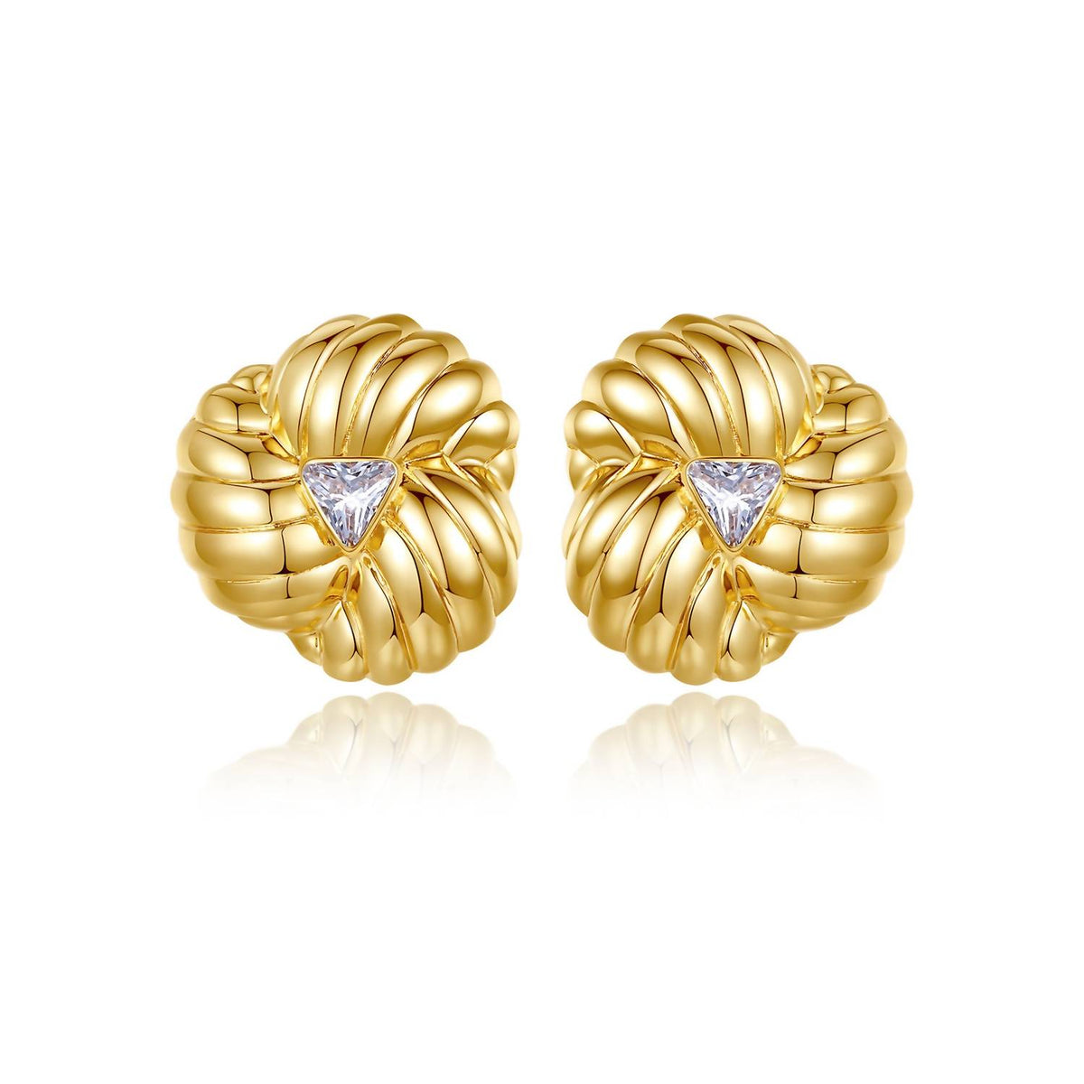 Classicharms - Women's Clover Stud Earrings
