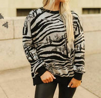 2Flyco - Women's Wild West Zoo Sweater