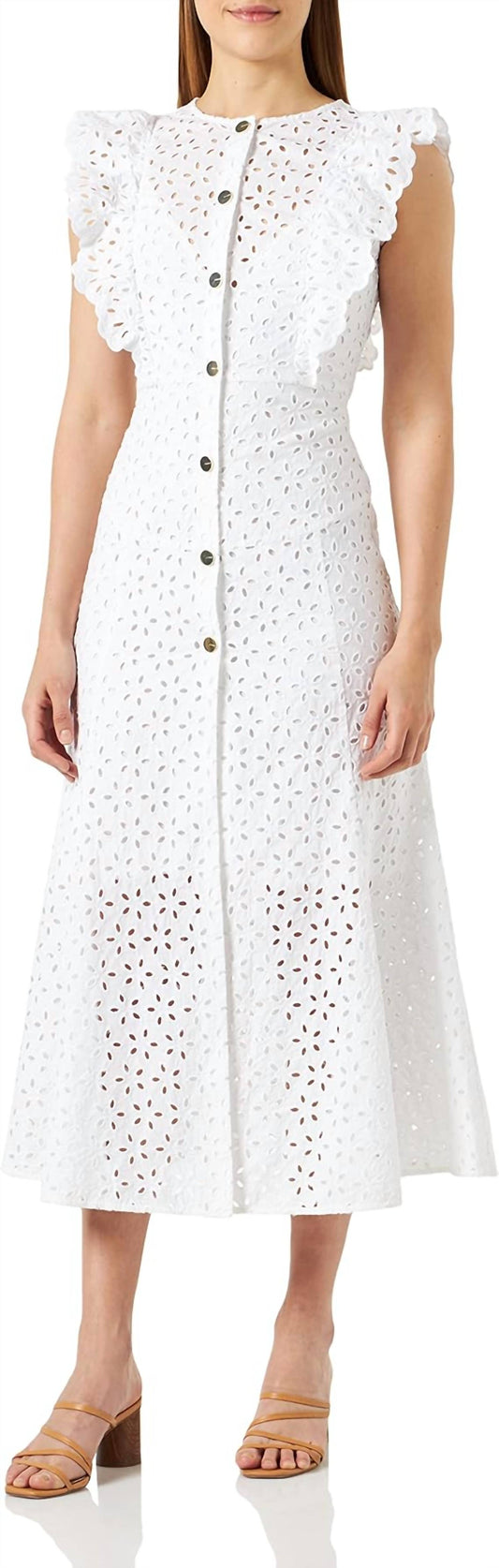 Pinko - Admirable Cotton Embroidery Dress
