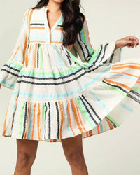 Devotion Twins - Ella V Neck A-line Short Dress