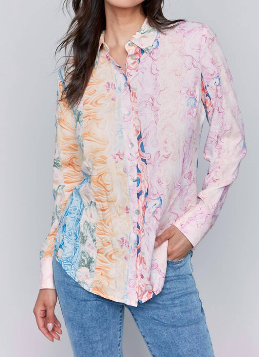 Charlie B - Printed Long Sleeve Button Up