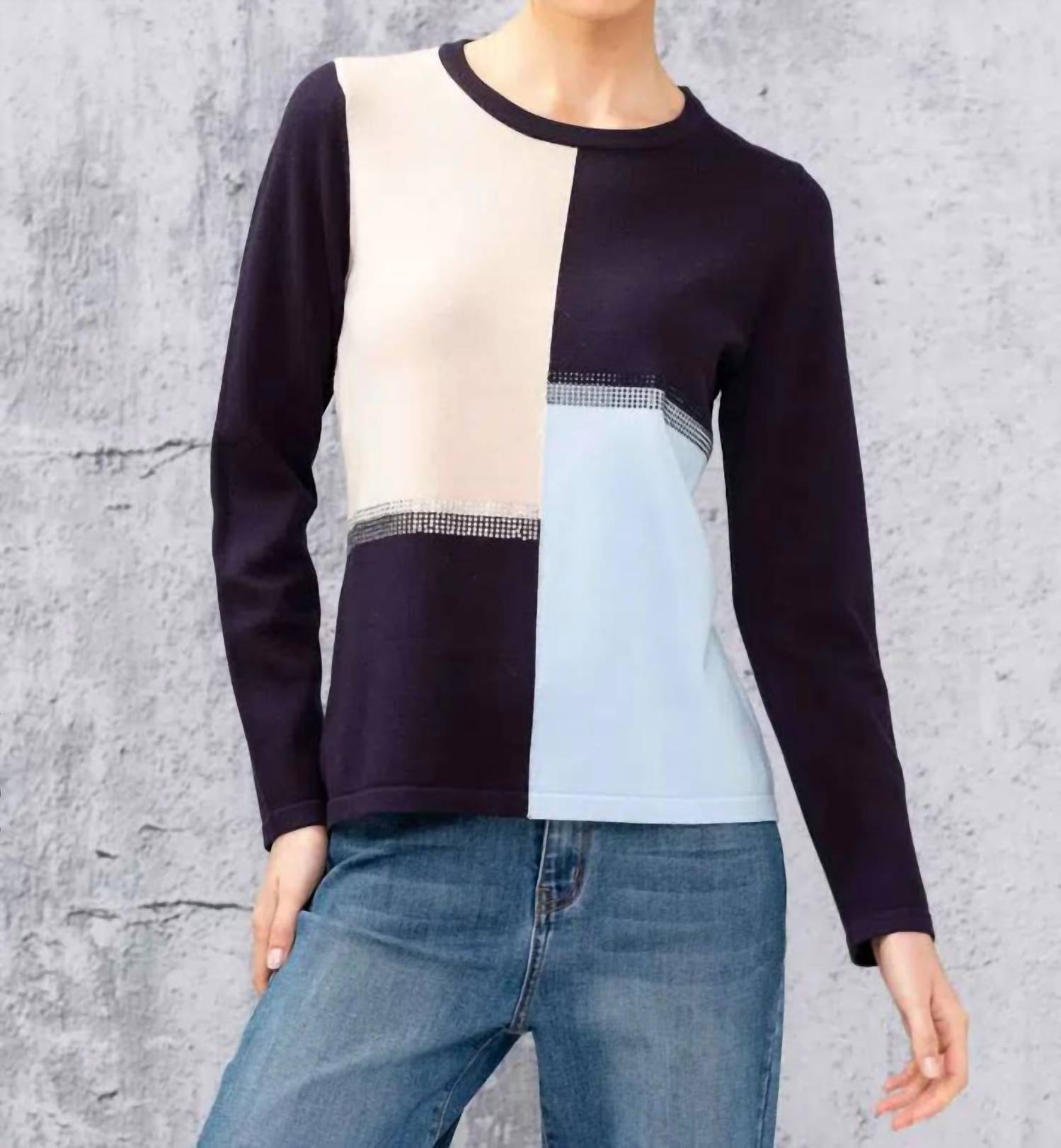 Alison Sheri - Color Block Sweater