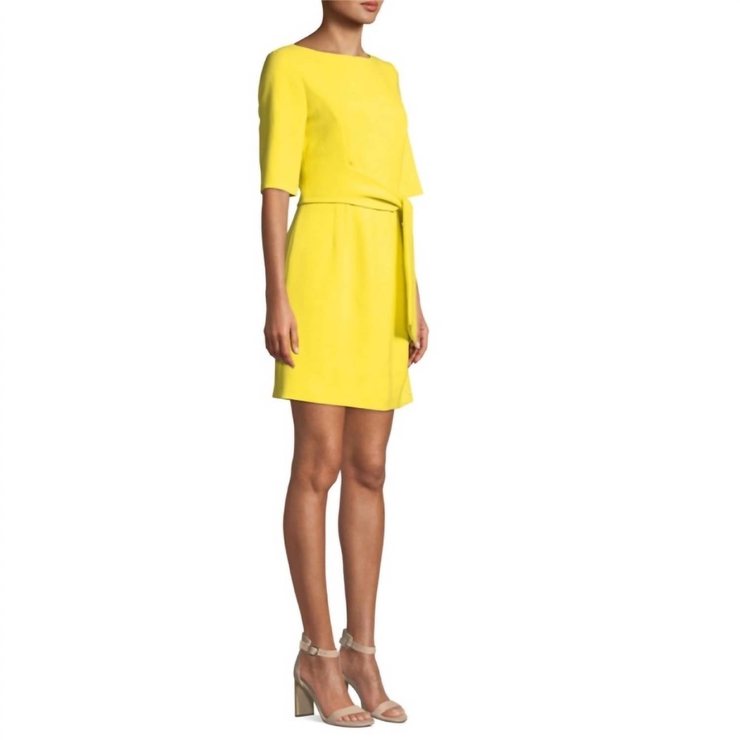 Alice + Olivia - Pre-loved Virgil Boat Neck Belted Dress