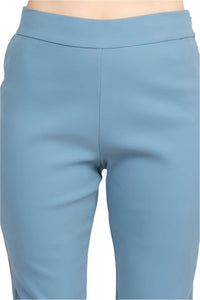 Alberto Makali - Mid Waist Pull-on Shark Bite Hem Pant