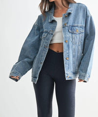 Mono B - Boxy-cut Denim Jacket