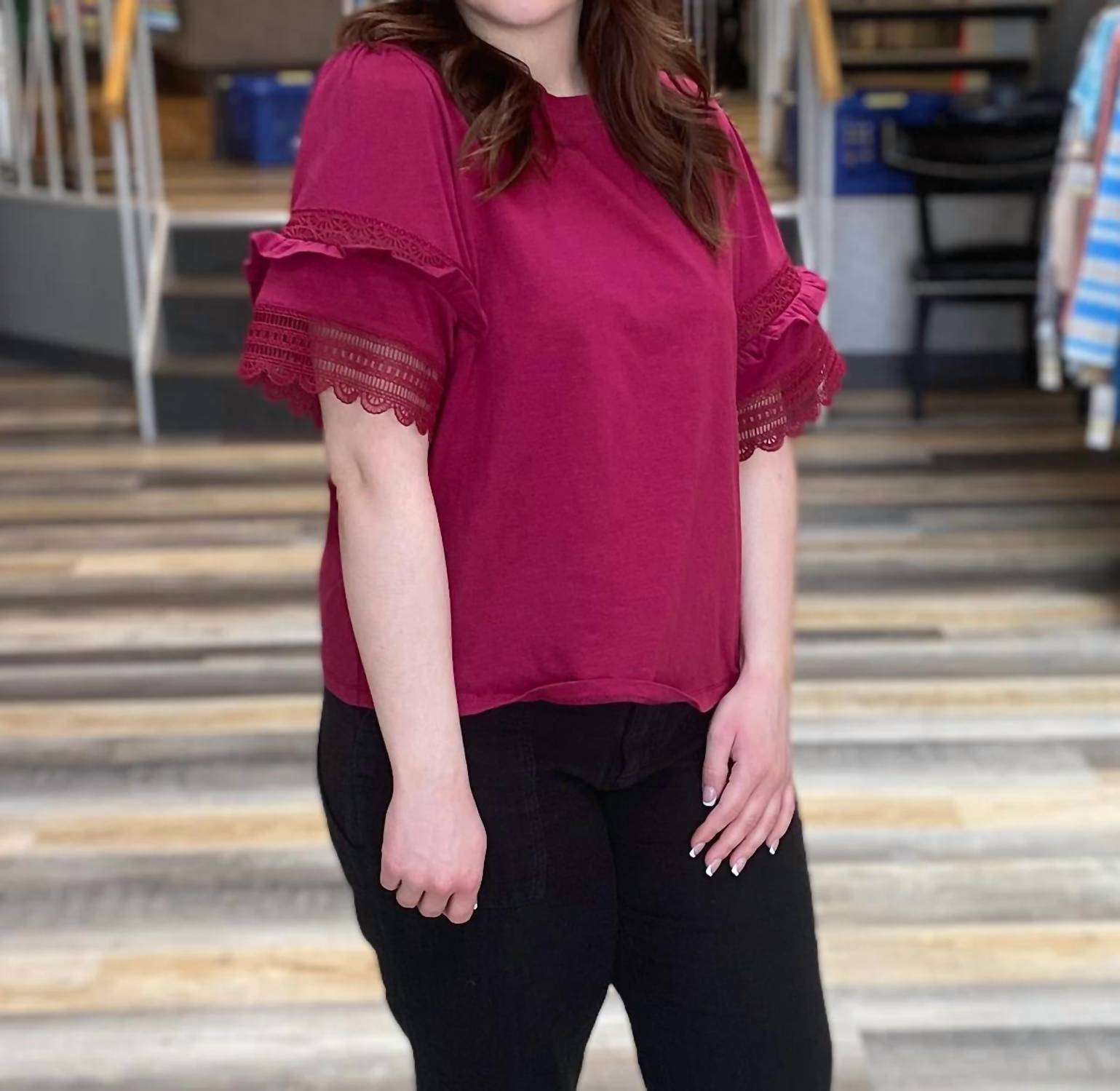 Zac & Rachel - Women's Solid Slub Jersey Top