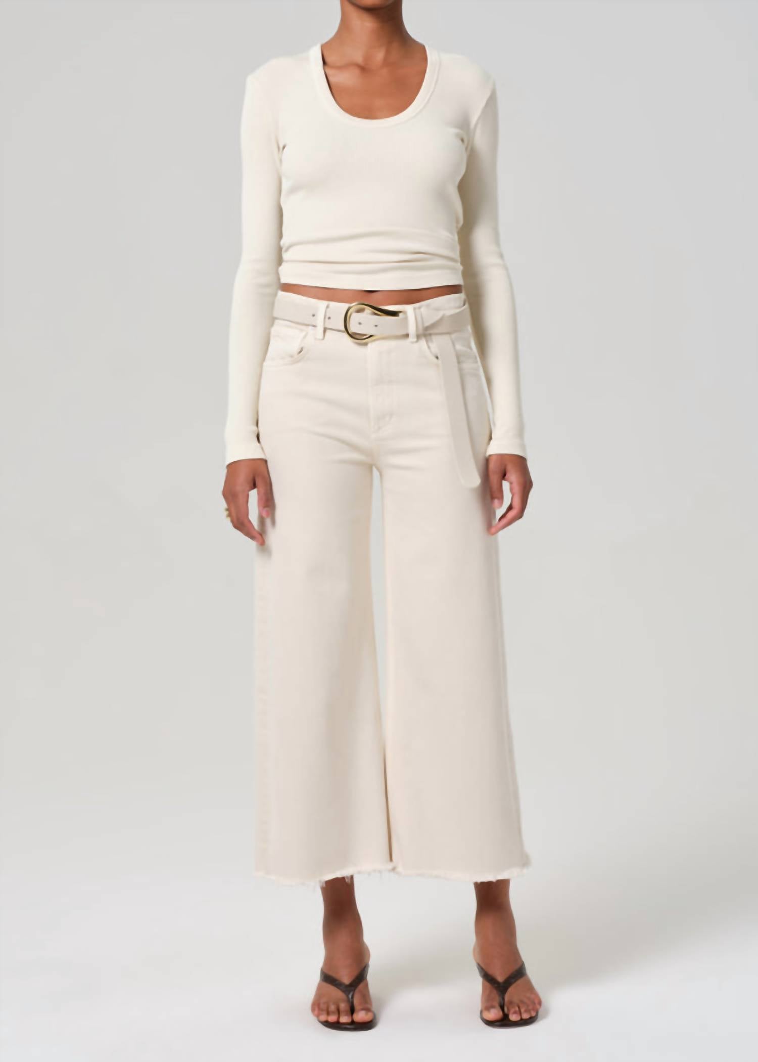 Citizens Of Humanity - Lyra Crop Wide Leg Jeans
