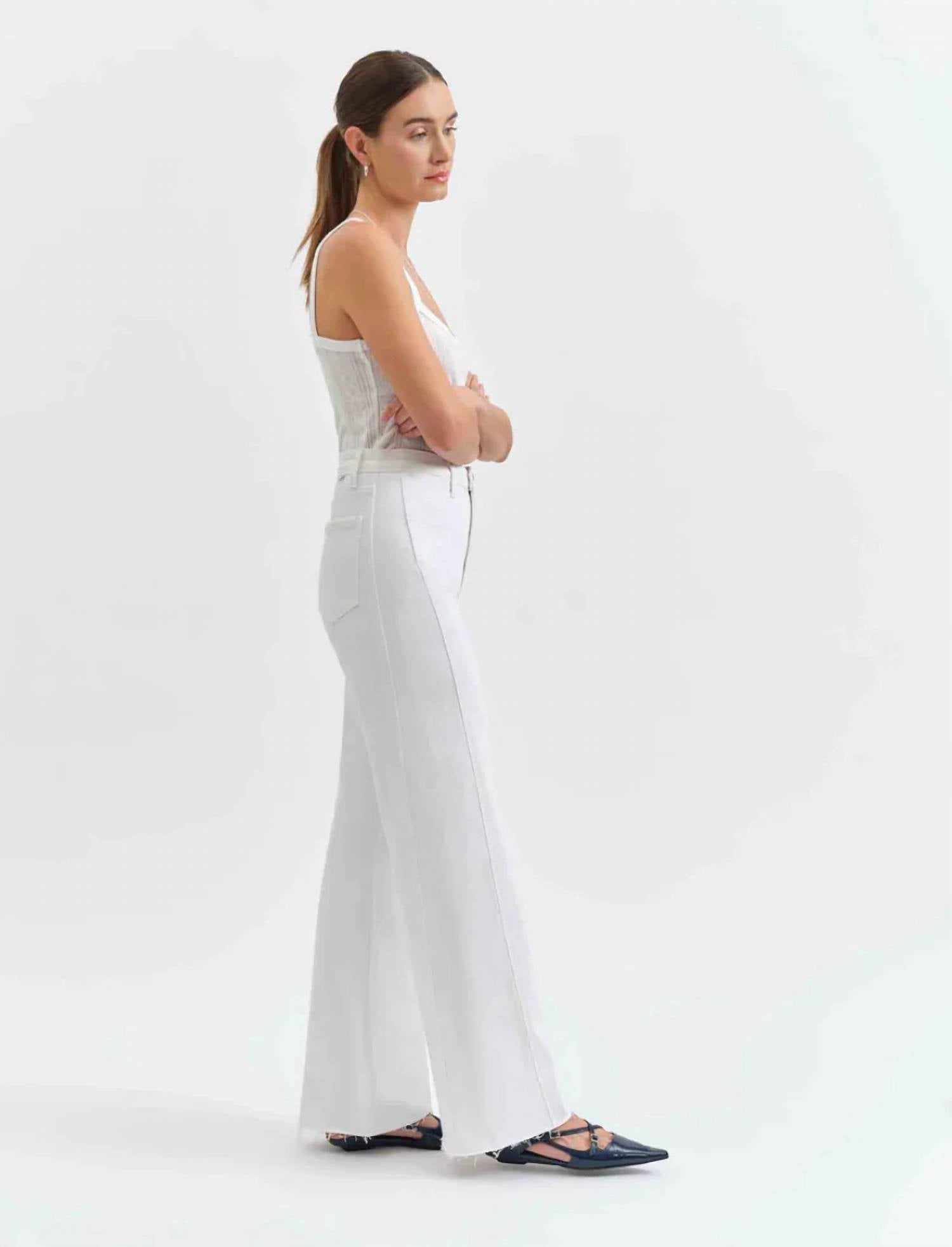 Daze - Far Out With Seaming High Rise Wide Leg Jean
