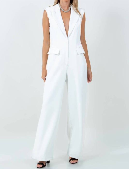 Whiteroom+Cactus - Kimberly Collared Jumpsuit