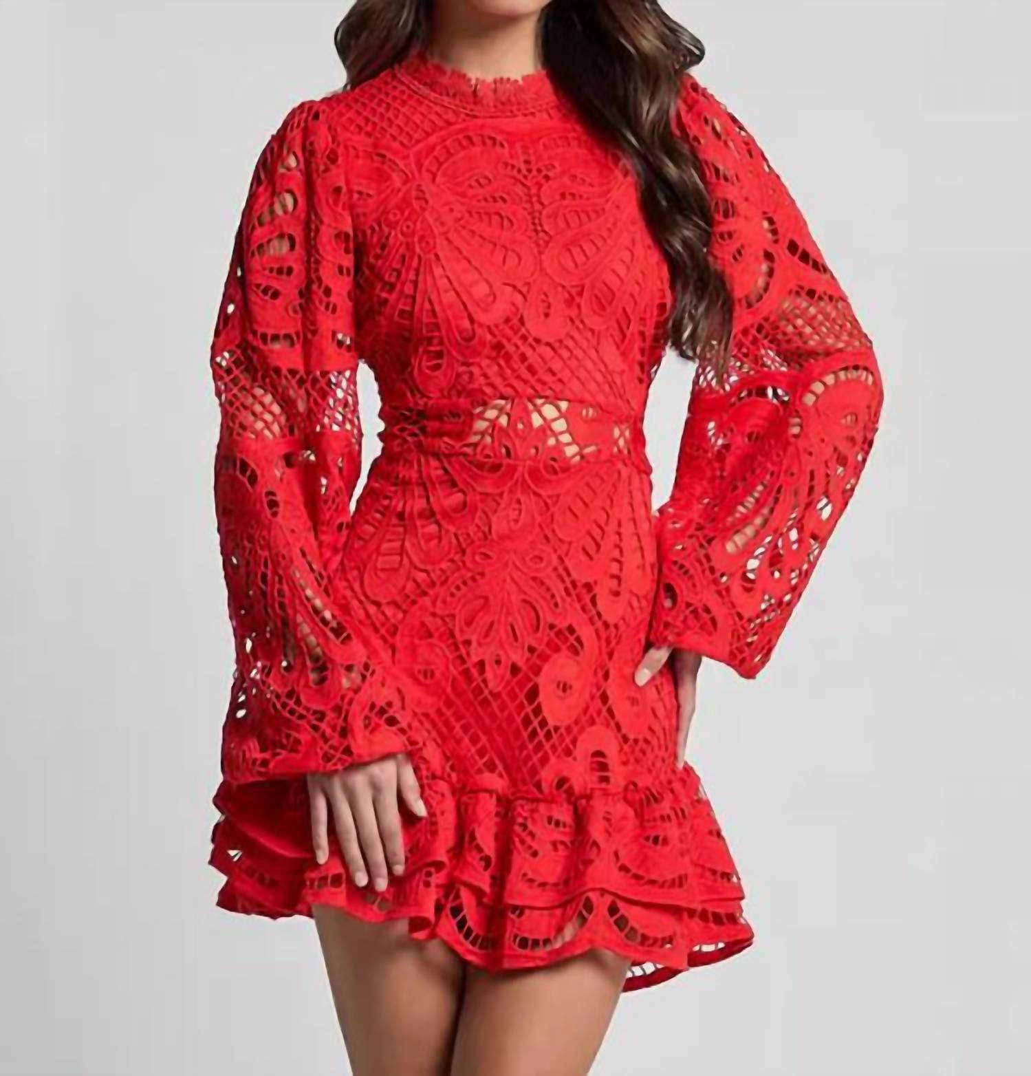 Rosa Clothing - Ballon Lace Dress