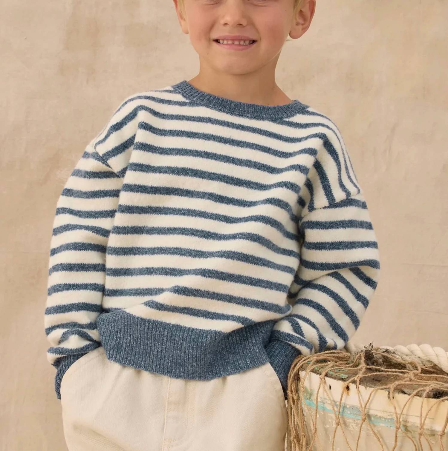 Rylee + Cru - Aspen Sweater Maritime Stripe Top