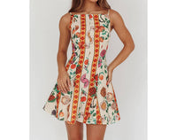 One and Only Collective Bella Mini Dress in multi - women's dress
