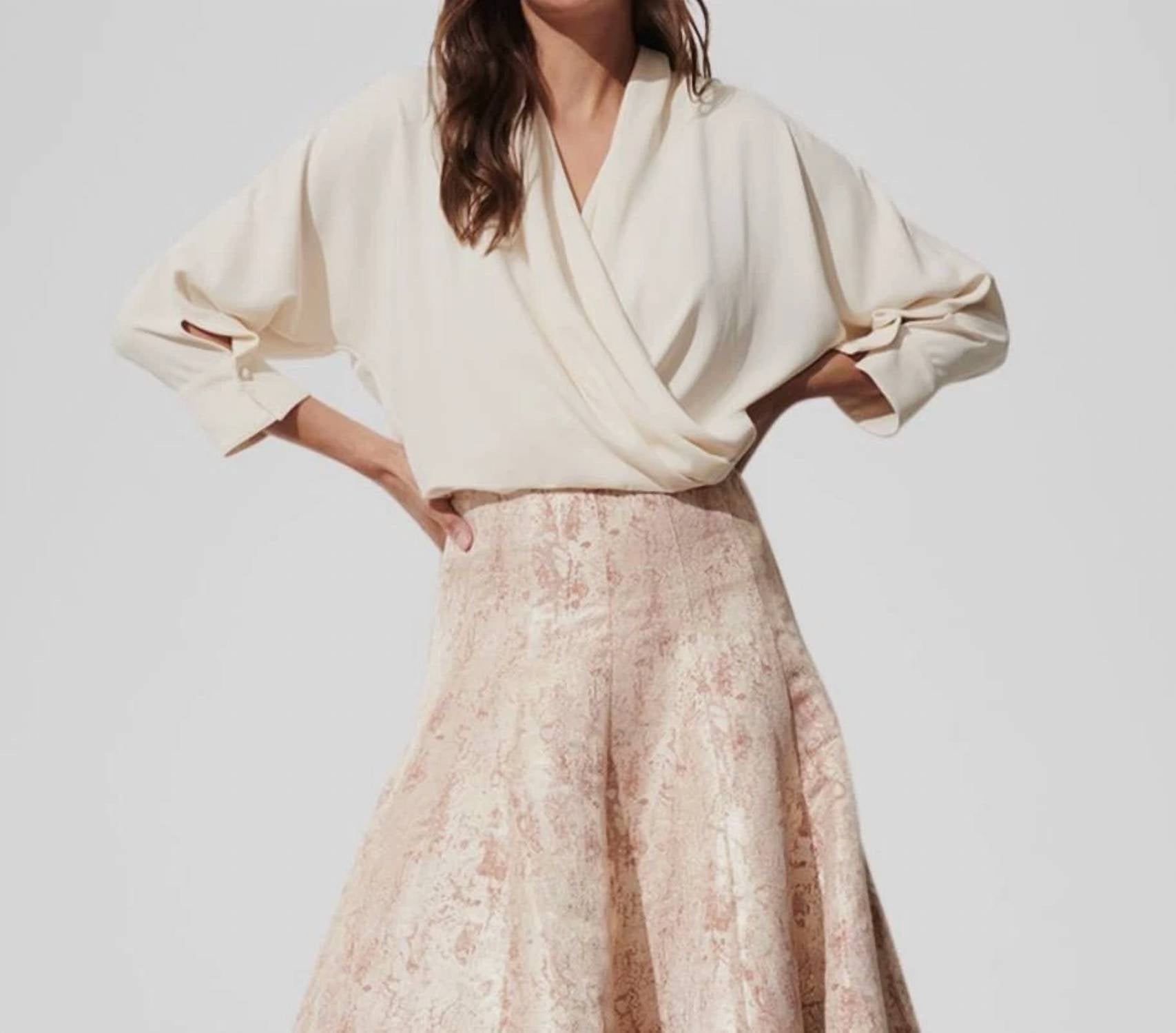 Figue - Fallon Crossover 3/4 Sleeve Top
