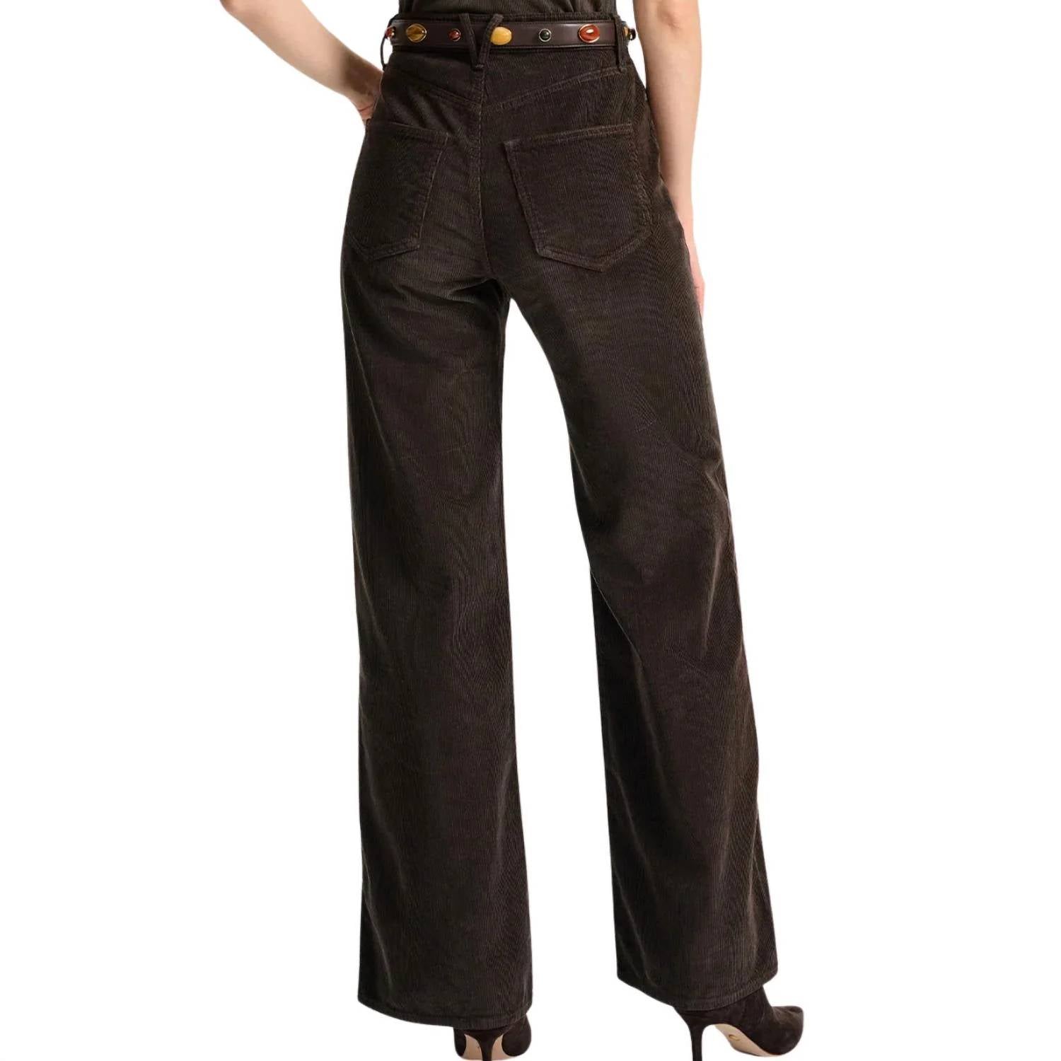 Veronica Beard - Taylor High Rise Wide Leg Corduroy Pants