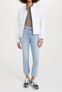 Agolde - Riley High Rise Straight Crop Jeans