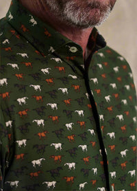 Stone Rose - Printed Wild Stallions Long Sleeve Shirt