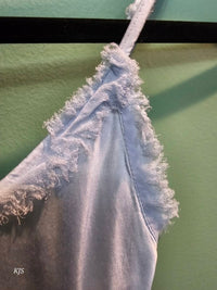 Made In Italy - Women's Silk Cami With Fringe