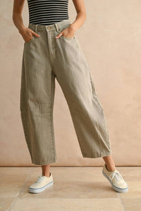 Miou Muse - Bailey High Rise Barrel Pant