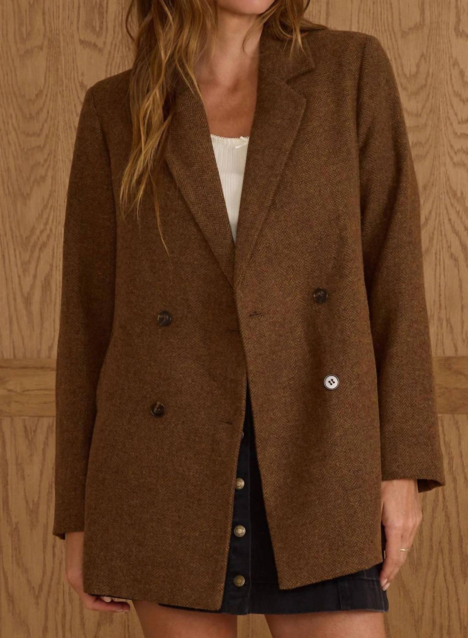Rylee + Cru - Double Breasted Blazer