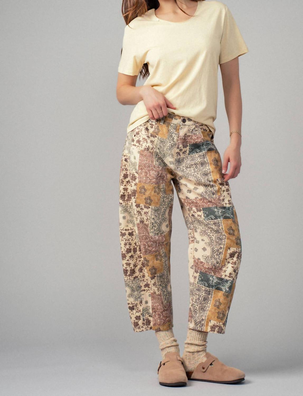 Urban Daizy - Boho Patchwork Wide Leg Pants