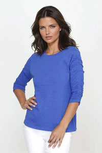 Elliott Lauren - Ruched Sleeve Tee