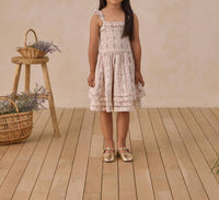 NORALEE Girls Birdie Dress in spring floral stripe - kids' dress