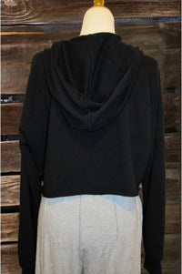 Mono B - Women's Handle That Crop Hoodie Zip Up Jacket
