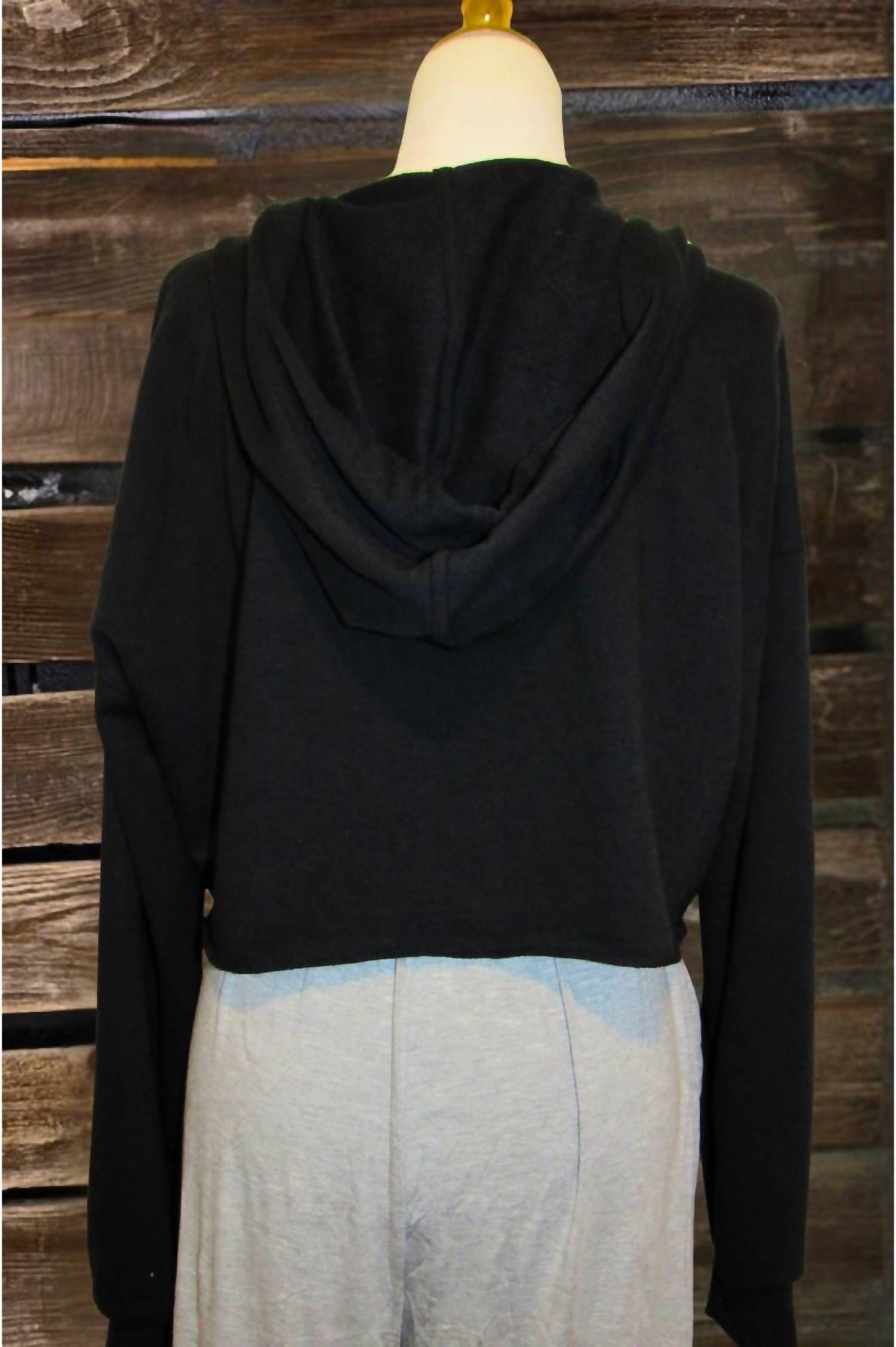 Mono B - Women's Handle That Crop Hoodie Zip Up Jacket
