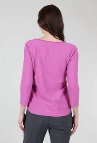 Cut Loose - 3/4-Sleeve V-Tee, Cosmo