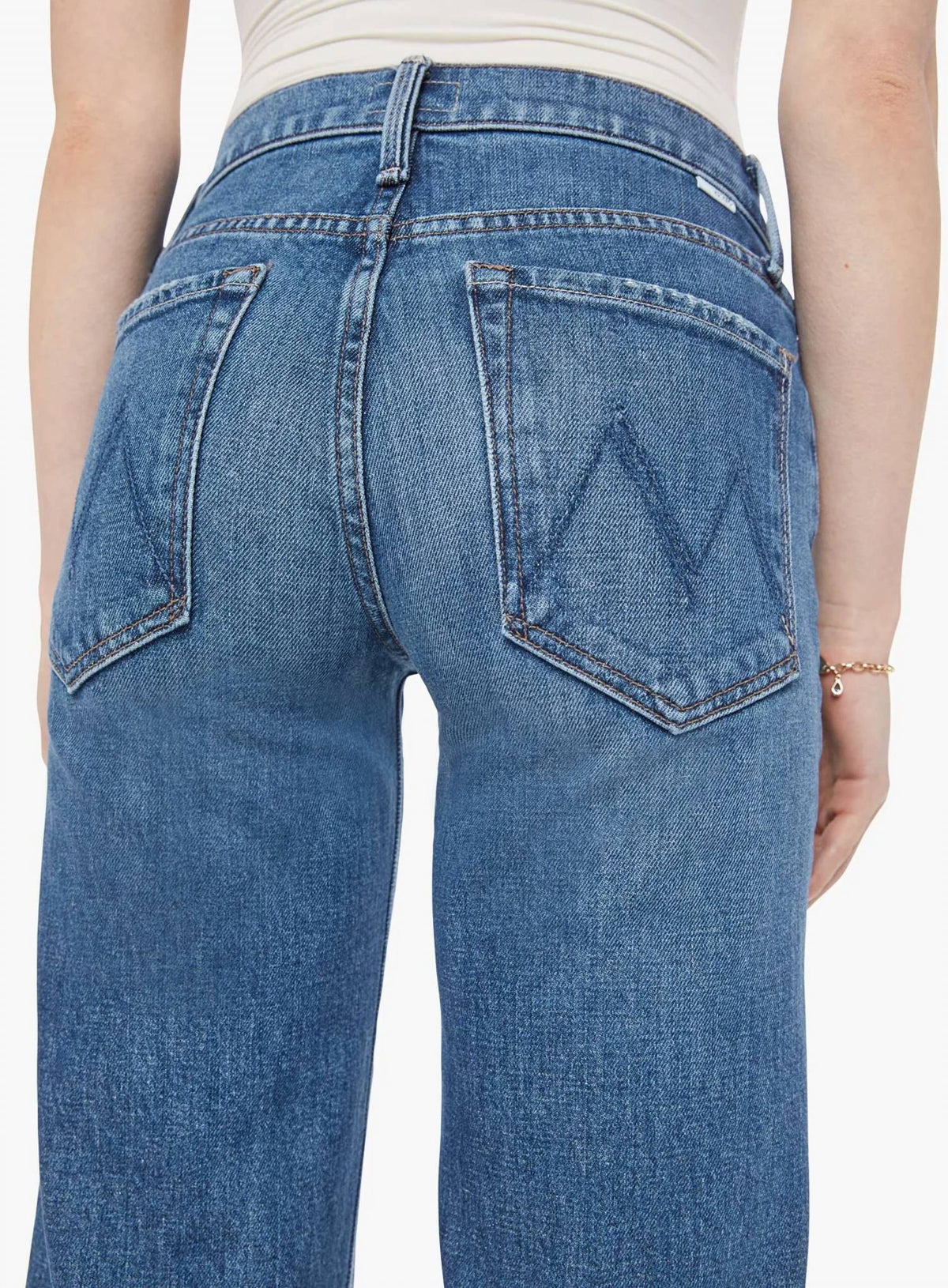 Mother - Mid Rise Rambler Zip Ankle Jeans