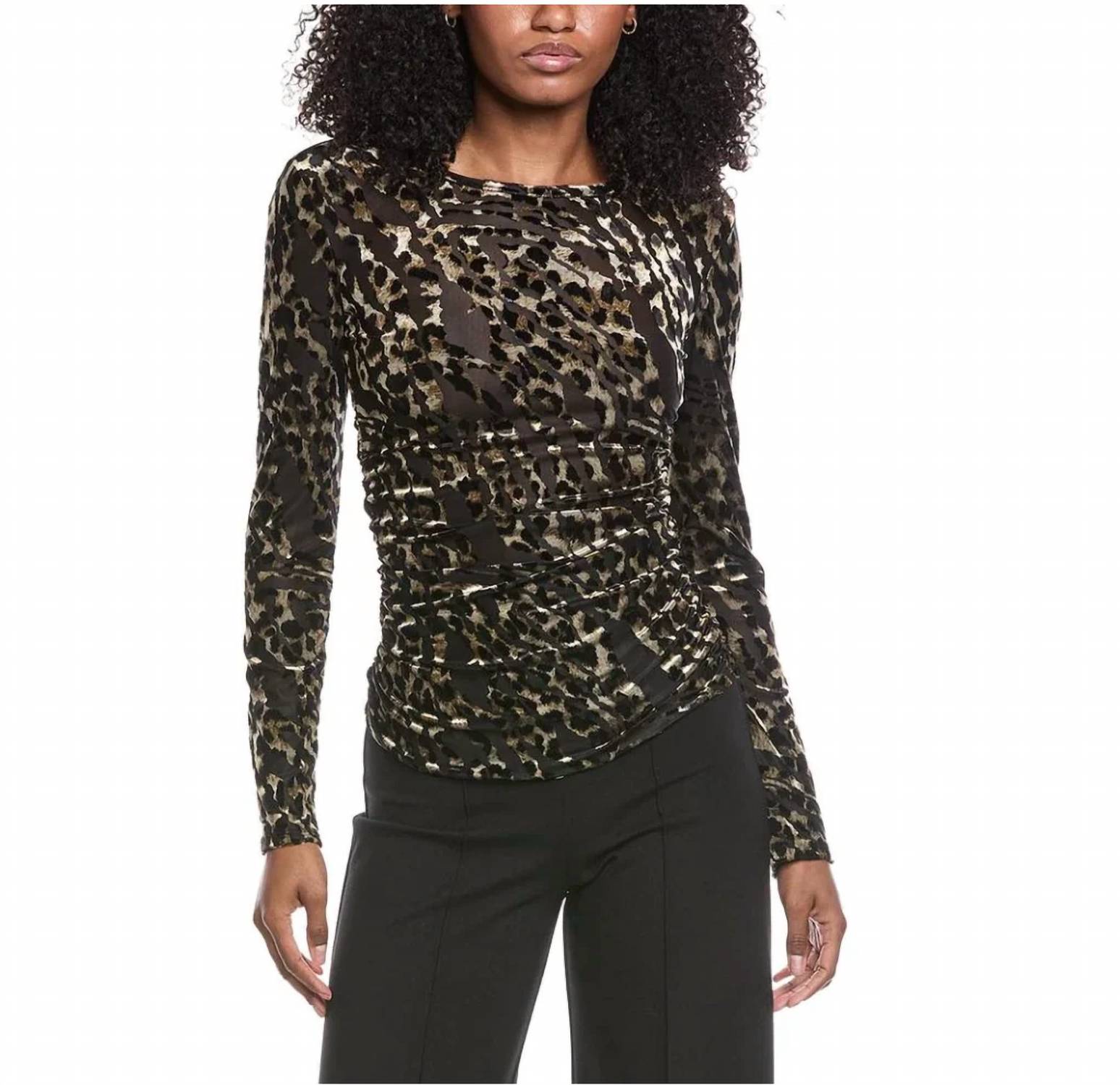 Ramy Brook - Stefania Velvet & Mesh Blouse