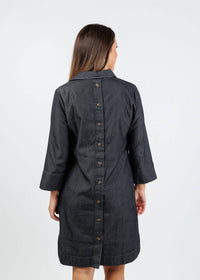 Hinson Wu - Women's Aileen Three Quarter Sleeve Denim Dress