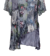 Lv Collection - Floral Asymmetrical Hem Top