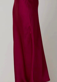 Sunday Edition - Bias Cut Satin Midi Skirt