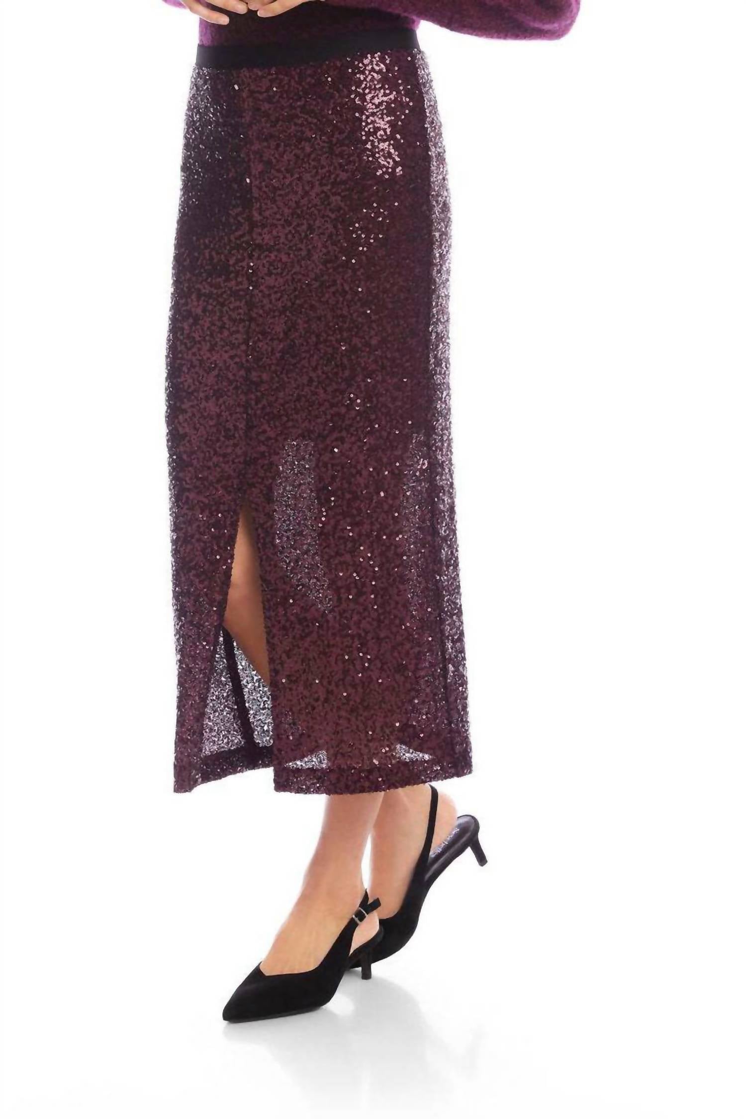 Karen Kane - Women's Sequin Midi Skirt